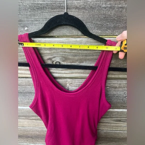 Express Vibrant Fuchsia XS Ruched Bodycon Tank Dress - Picture 7 of 8